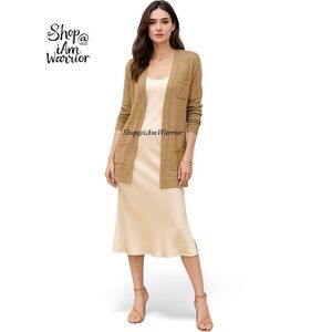 Boston Proper gold metallic cardigan duster *shop@iamwarrior